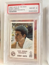 1968 Jack-In-The-Box Bobby Smith San Diego Rockets PSA 8