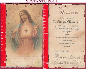 2939 HEILIGE HEILIGE KARTE HEILIGES HERZ JESUS HEILIGER BUND EUCARIS. SLE 9053 PIRANO LOCH - Bild 1 von 1