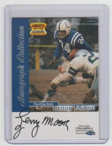 Lenny Moore 1999 Sports Illustrated Greats of the Game autógrafo SP EN TARJETA AUTO - Imagen 1 de 2