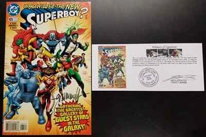 Superboy (1994) #65 SIGNED by Tom Grummett with Notarized Witness of Signature - Picture 1 of 7