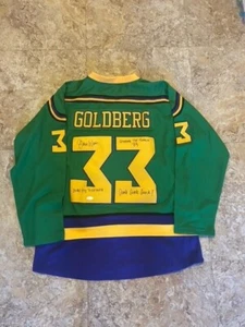 Shaun Weiss SIGNED Goldberg THE MIGHTY DUCKS Movie Hockey Jersey NOT CUSTOM! JSA - Imagen 1 de 8