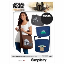 Simplicity SEWING PATTERN S9369 Star Wars Messenger Bags & Laptop Sleeves