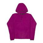 BERGHAUS 1/2 Zip Fleece Hoodie Purple Pullover Womens S