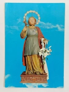 Statue of St Gemma the Virgin Goriano Sicoli Italy Postcard Unposted - Picture 1 of 4