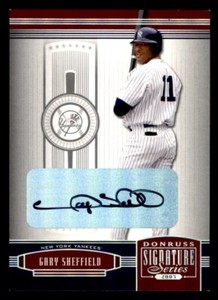 2005 Donruss Signature Series Baseball #85 Gary Sheffield Auto