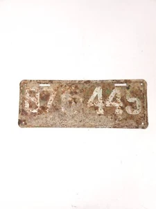 Texas 1932 License Plate 875 445 - Picture 1 of 4