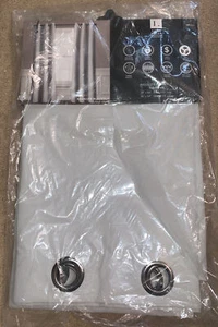 LUSH DECOR Curtains Two Panels Absolute Blackout LIGHT GRAY 38"x84" NWT Grommet - Picture 1 of 8