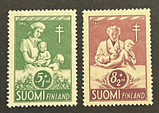 Travelstamps: 1947 Finland Stamps Scott #B78-B79 Tuberculosis Prevention MNH OG