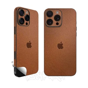 Handyhülle/Folie für iPhone, Samsung & Android Braun Lederoptik Handy Skins - Bild 1 von 7