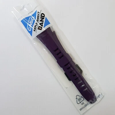 Correa de goma de repuesto genuina de fábrica Casio Pro Trek PRG-110C-6 púrpura Foto 1 de 4