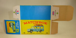 Matchbox 12C Land Rover Safari originale leere "E3" Box