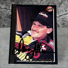 Davey ALlison 1992 MAXX TEXACO HAVOLINE RACING VINTAGE NASCAR autographed card