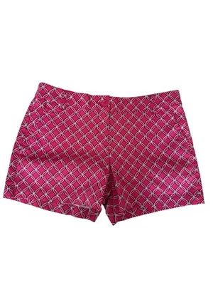 Pantalones Cortos Para Mujer Crown & Ivy Petite 10P Regular Rosa Estampado Geométrico Foto 1 de 4