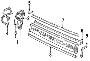 Genuine Porsche Tail Lamp Assembly 964-631-908-03 - Picture 1 of 1