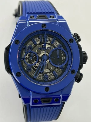 HUBLOT BIG BANG UNICO 魔法蓝色陶瓷 SKELETON L.E. 42毫米自动手表 — 第 1/4 张图片