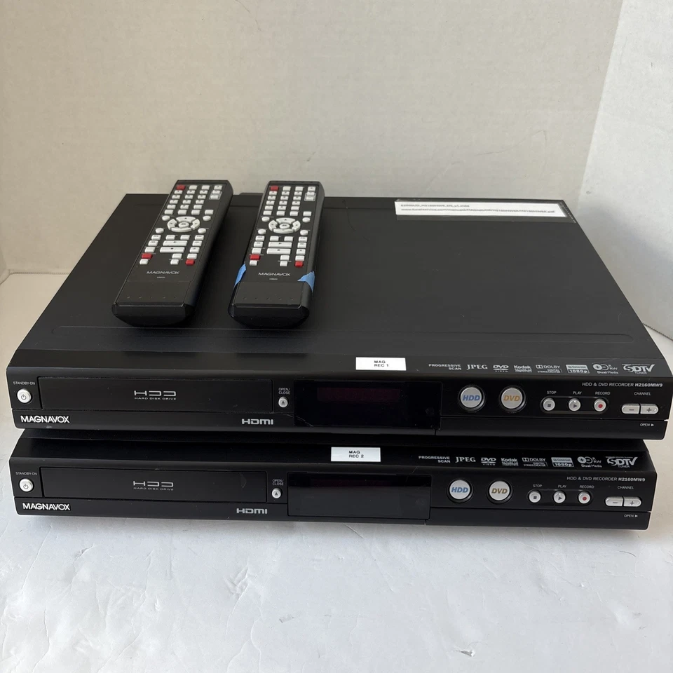 Magnavox H2160MW9 HDD & DVD Player Recorder w/ Remote Manual (LOT OF 2) - Image 1 of 4
