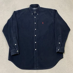 Camisa Polo Ralph Lauren De Colección Para Hombres L Azul Pana Blake Abotonada Mariana EE. UU. - Imagen 1 de 13
