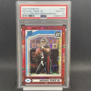 2025 Donruss Michael Penix Jr. Optic Red Pandora GEM MT PSA 10 #308 - Picture 1 of 2