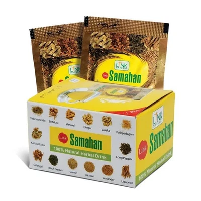 Link Samahan Natürlicher Kräutertee 30 Beutel Ayurvedisch Husten & Erkältung mit Box - Bild 1 von 4