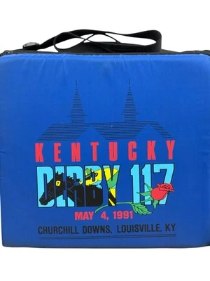 Vintage 1991 Kentucky Derby 117 Cooler &Seat Cushion Set EUC 14W x 13H x 7W - Изображение 1 из 4