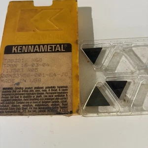 KENNAMETAL TPG321 TPGN160304 K68 New Carbide Tool Inserts 3 pcs FREE SHIP - Picture 1 of 6