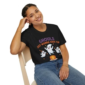 Cute Halloween T-Shirt, Halloween Fun Ghost Tee, Unisex Costume Shirt, Ghouls - Imagen 1 de 52