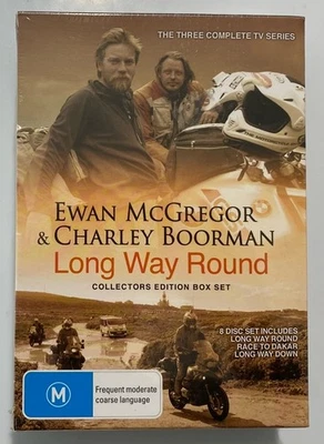 Long Way Round DVD TV Show Series Ewan McGregor Collectors Edition Box Set Reg 0 - Image 1 of 4