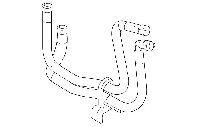 Conjunto de manguera de enfriador de aceite de motor original Ford 2009-2019 BA8Z-6A715-A Foto 1 de 3