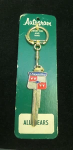 CHEVROLET Bowtie Crest KEY BLANK 1935-1966 all models Vintage NOS Bel Air Impala - Picture 1 of 4