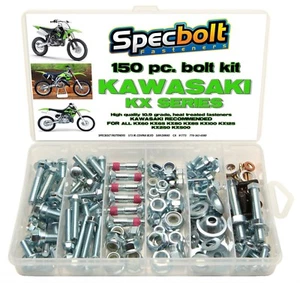 150pc KAWASAKI KX Bolt Kit 85 100 125 250 500 KX85 KX80 KX65 Engine Plastic pipe - Picture 1 of 9