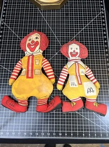 Lote de juguetes de peluche vintage de tela de 16" +14” de Ronald McDonalds años 70/80 - Imagen 1 de 13