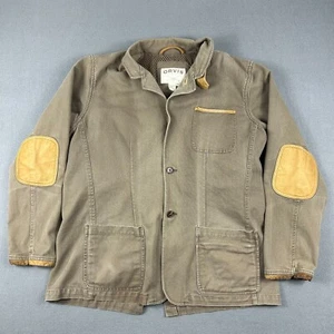 Chaqueta Blazer Orvis Para Hombre 44L Safari Zambezi Cuero Codo Parche Marrón Caza - Imagen 1 de 12