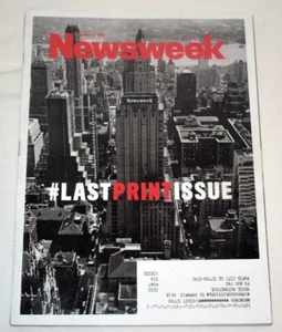 Newsweek Magazine December 31 2012 Last Print Issue - Picture 1 of 4
