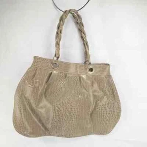 Jessica Simpson Tote Bag Womens Gray Faux Leather Handbag Pocket - Picture 1 of 4