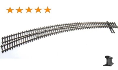 Walthers HO Scale ~ New ~ Code 83 ~ DC/DCC ~ Left Curved Turnout 24/28 ~ 83063 - Image 1 of 4