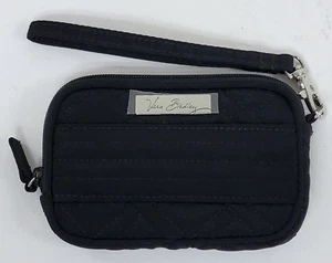 Vera Bradley Black Small Quilted Wallet / Case 6" x 4" (Brand New) - Picture 1 of 4