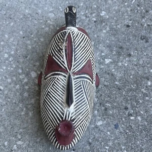 # 5351 afrikanische weibliche Songye Kifwebe Holzmaske 12 Zoll H Kongo - Bild 1 von 6