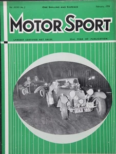 Motor Sport Magazine  February 1956 - Imagen 1 de 2