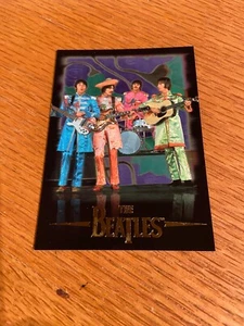 THE BEATLES 1996 SPORTS TIME PROMO CARD P1 JOHN PAUL GEORGE RINGO MU - Picture 1 of 2
