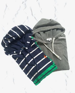Reiss Ralph Lauren x2 Hoodie Mens Size XS/S Pullover Cotton Jumper Terry Cloth - Picture 1 of 24