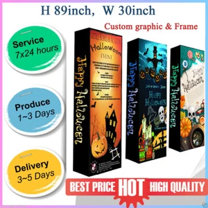 Estandarte emergente de tela soporte exhibición cabina de pared personalizada impresión - Imagen 1 de 5