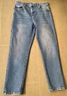 George Womens Blue High Rise Straight Jeans Sz 12 Regular Zip Vgc W30” L29.5 Vgc