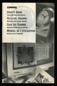 COMPAQ Tri-Lingual User Guide for CRT Monitors MV400 MV500 & MV700 102021WEEB - Picture 1 of 2