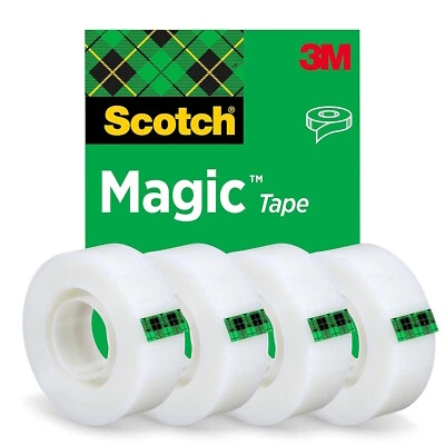 Scotch Magic Tape Invisible Tape Rolls 19MM X 33MM 1 3 5 Or 10 Pack