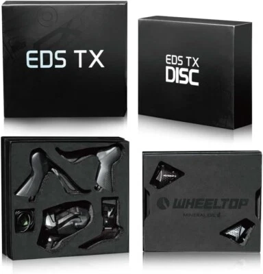 WheelTop EDS TX Road Bike CARBON FIBER Hydraulic Disc Brake Electronic Groupset - Image 1 of 4