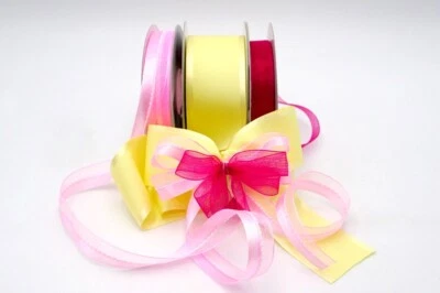 1.5" & 3/8"x25YD+ 3/8"20YD Classy Light Color Fairies Ribbon (Fall Season) - Image 1 of 4