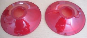 NEW NORS 1961 61 FORD PAIR OF TAIL LIGHT LENSES. GLO BRITE. - Picture 1 of 1