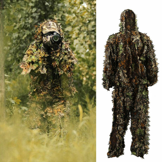 Roupa Sniper Atirador Camuflada Guillie 3d Selva Airsoft