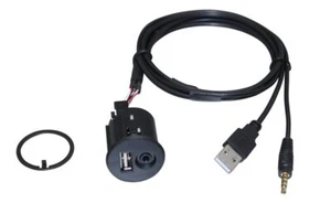 Universal USB/AUX Extension Cable for Car Radio 100cm Long - Picture 1 of 1