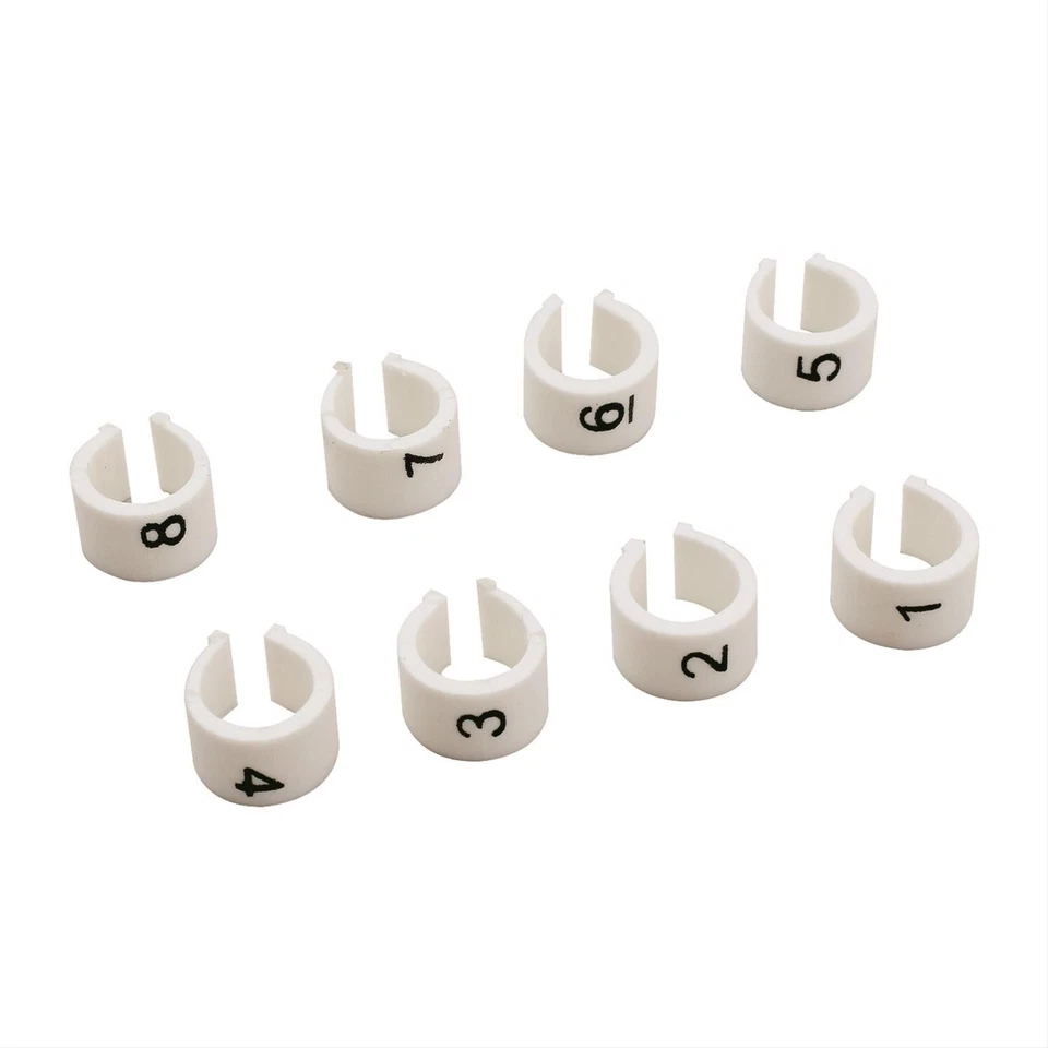 Mr. Gasket #4472 Ignition Spark Plug Wire Markers 8 mm 8 per set - Image 1 of 1